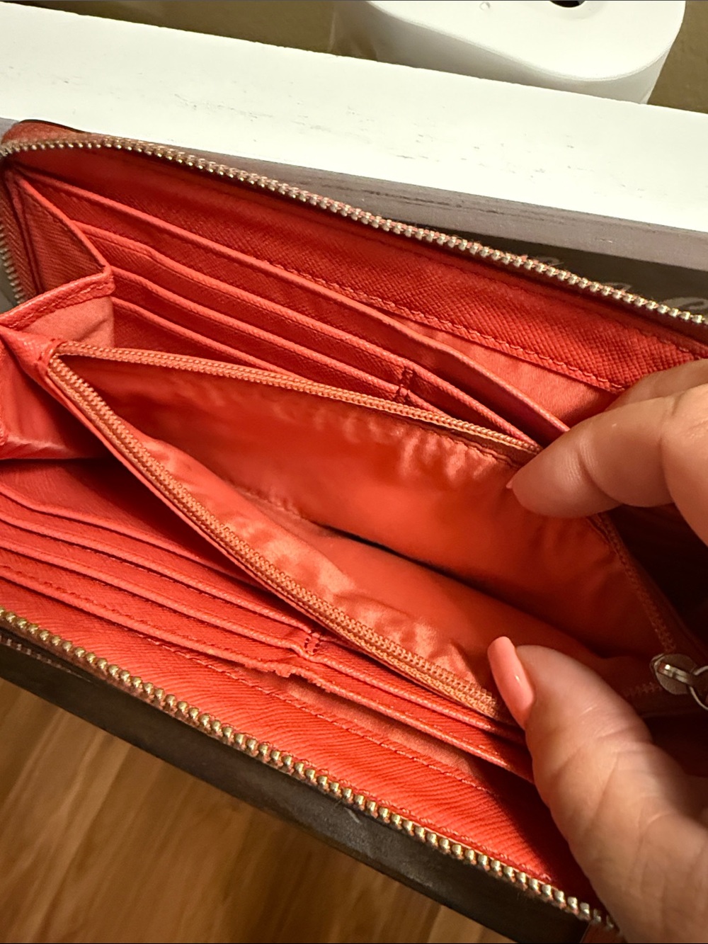 COACH Park Double Accordion Zip Wallet - Picture 6 of 8